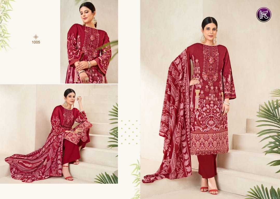 Kashish By Kala Embroidery Printed Lawn Cotton Dress Material Orders In India